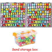 Wooden Lacing Beads for Kids