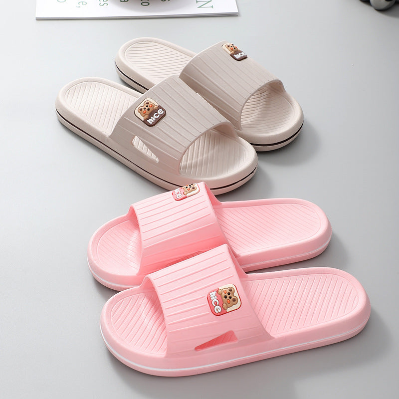 Women'S Summer Slippers Suitable for Outdoor And Indoor Use, New Bathroom Shower Non-Slip Home Slippers, All-Season Women'S Sandals, Women Shoes