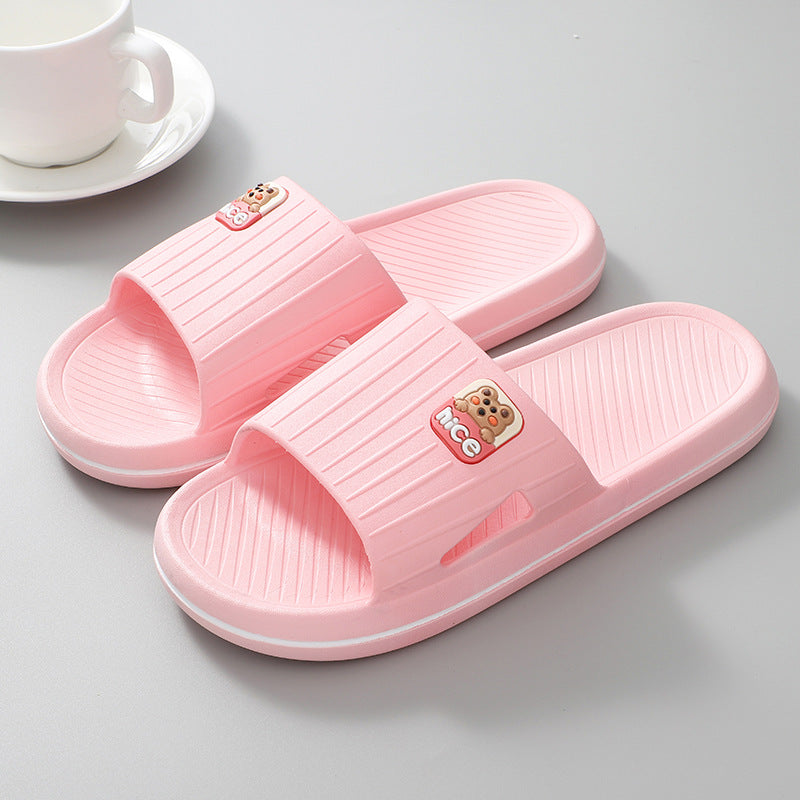 Women'S Summer Slippers Suitable for Outdoor And Indoor Use, New Bathroom Shower Non-Slip Home Slippers, All-Season Women'S Sandals, Women Shoes