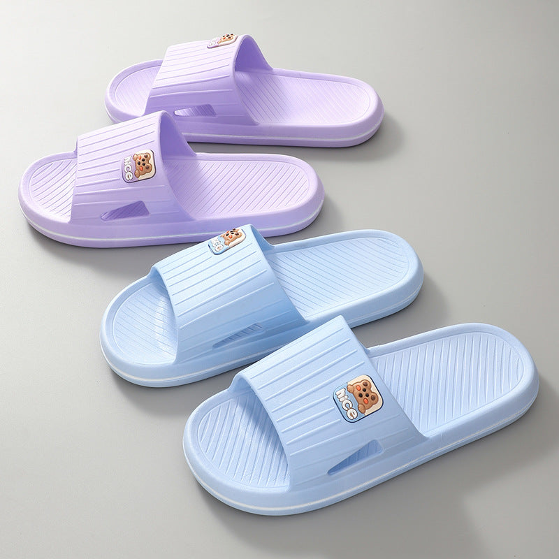 Women'S Summer Slippers Suitable for Outdoor And Indoor Use, New Bathroom Shower Non-Slip Home Slippers, All-Season Women'S Sandals, Women Shoes