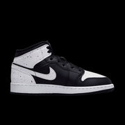 Air Jordan 1 Mid (GS)(Black/White-Black)