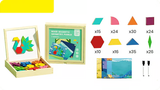 Wooden Magnetic Pattern Block Set