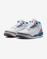 JORDAN AJ 3 RETRO - WHITE/ FIRE RED/ TRUE BLUE