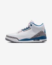 JORDAN AJ 3 RETRO - WHITE/ FIRE RED/ TRUE BLUE
