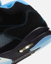 JORDAN AJ 5 RETRO - BLACK/ UNIVERSITY BLUE/ WHITE