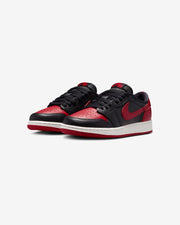 JORDAN GS AJ 1 RETRO LOW OG - BLACK/ VARSITY RED/ SUMMIT WHITE