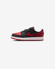 JORDAN PS AJ 1 RETRO LOW OG - BLACK/ VARSITY RED/ SUMMIT WHITE