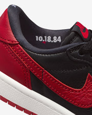 JORDAN PS AJ 1 RETRO LOW OG - BLACK/ VARSITY RED/ SUMMIT WHITE