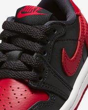 JORDAN TD AJ 1 RETRO LOW OG - BLACK/ VARSITY RED/ SUMMIT WHITE