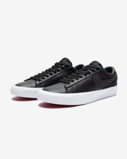 NIKE SB ZOOM BLAZER LOW GT PREMIUM - BLACK/ VARSITYRED/ FIR