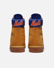 TIMBERLAND X MLB 6" PREMIUM BOOT 'NY METS' - WHEAT