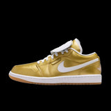 WMNS Air Jordan 1 Low (Gold/Gold-White-Gum Yellow)
