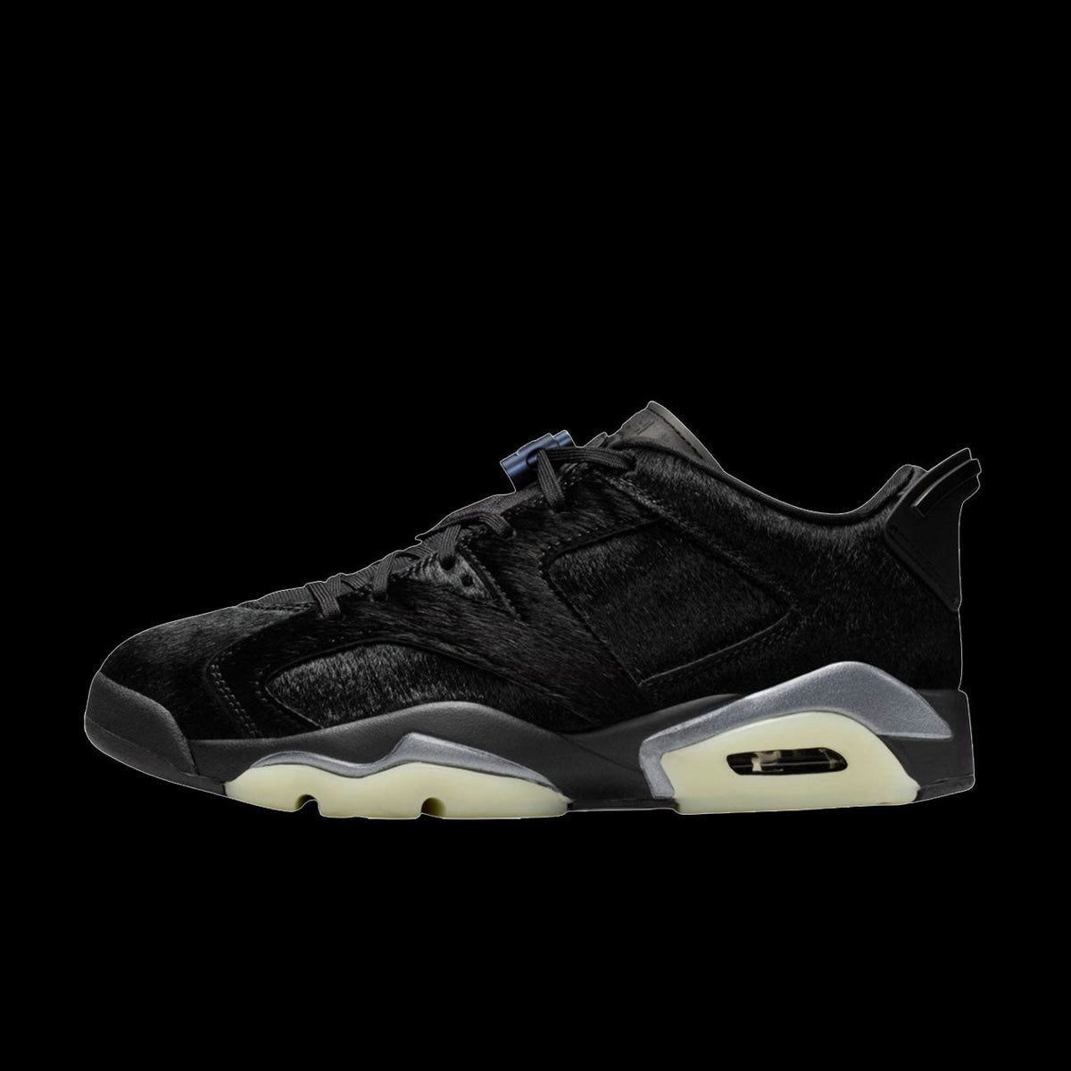 WMNS Air Jordan 6 Retro Low (Black/Black-Black)