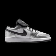 Air Jordan 1 Low SE (White/Black-White-Metallic Silver)