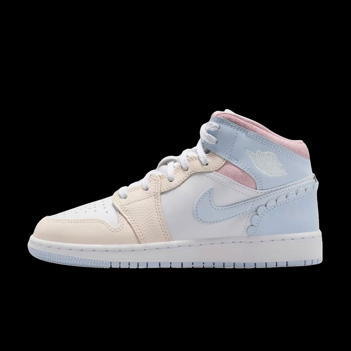 Air Jordan Mid SE (GS)(Half Blue/Half Blue-Pale Ivory-White)