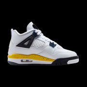 Air Jordan 4 Retro "Tour Yellow" (GS)(White/Tour Yellow-Dark Blue Grey-Black)
