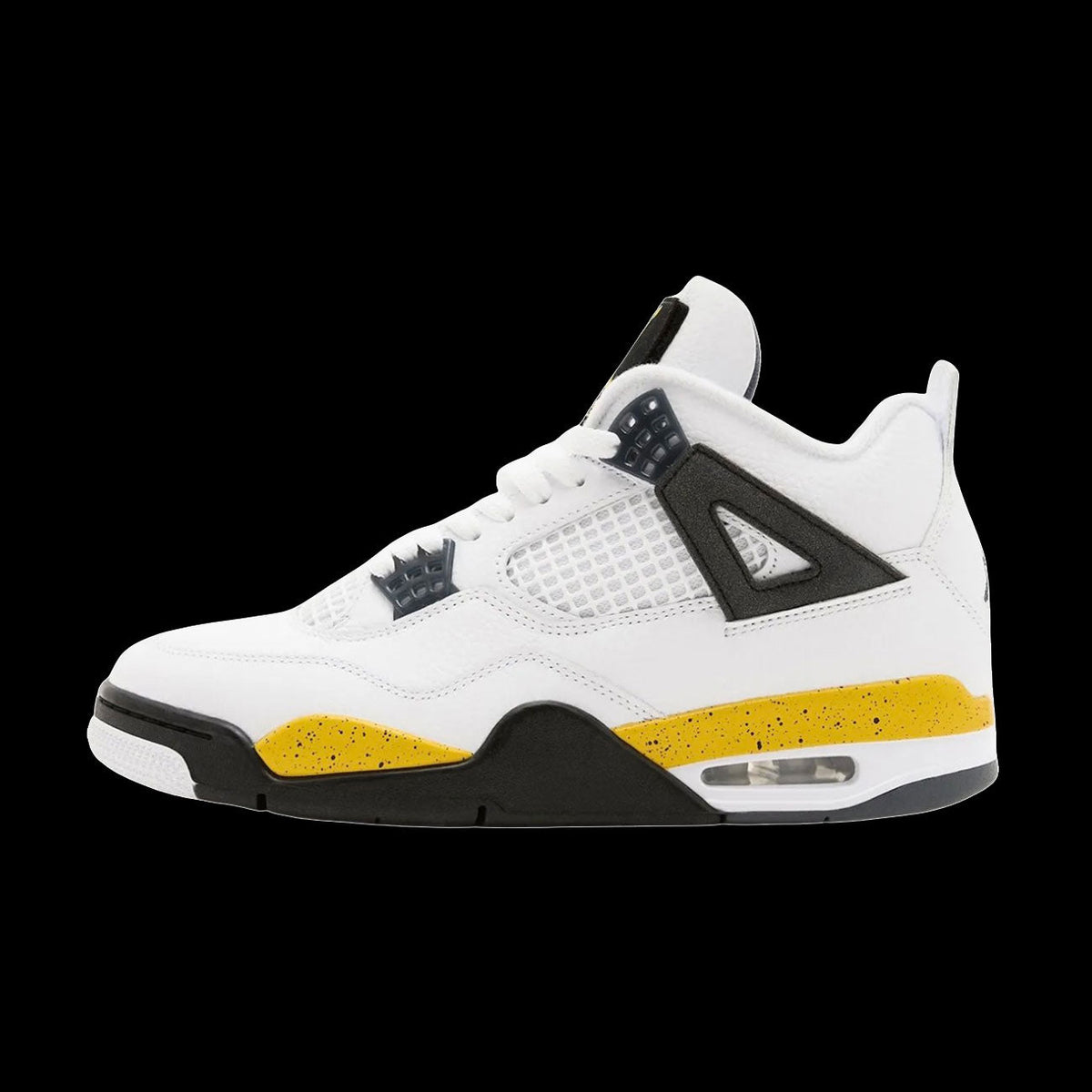 Air Jordan 4 Retro "Tour Yellow" (White/Tour Yellow-Dark Blue Grey-Black)