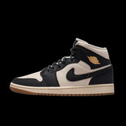 WMNS Air Jordan 1 Mid SE (Off Noir/Chalk-Chalk-Pearl White)